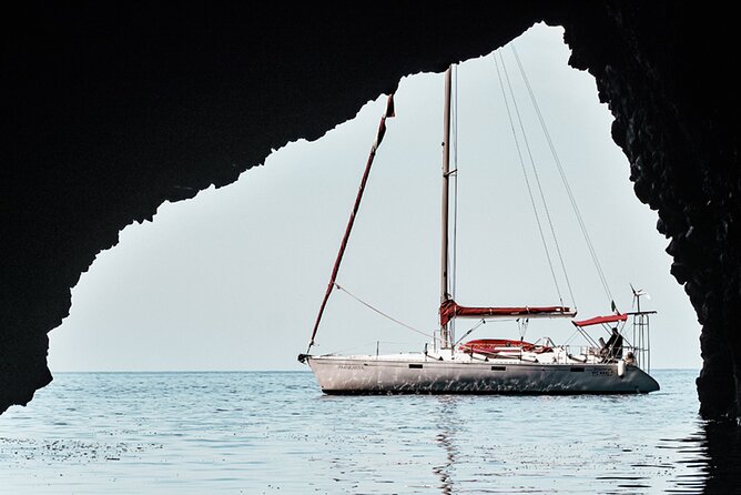 Aeolian Islands - Sailing week with skipper and assistant - Day 4: Grotta del bue marino, La Canna, and Pollara’s movie setting
