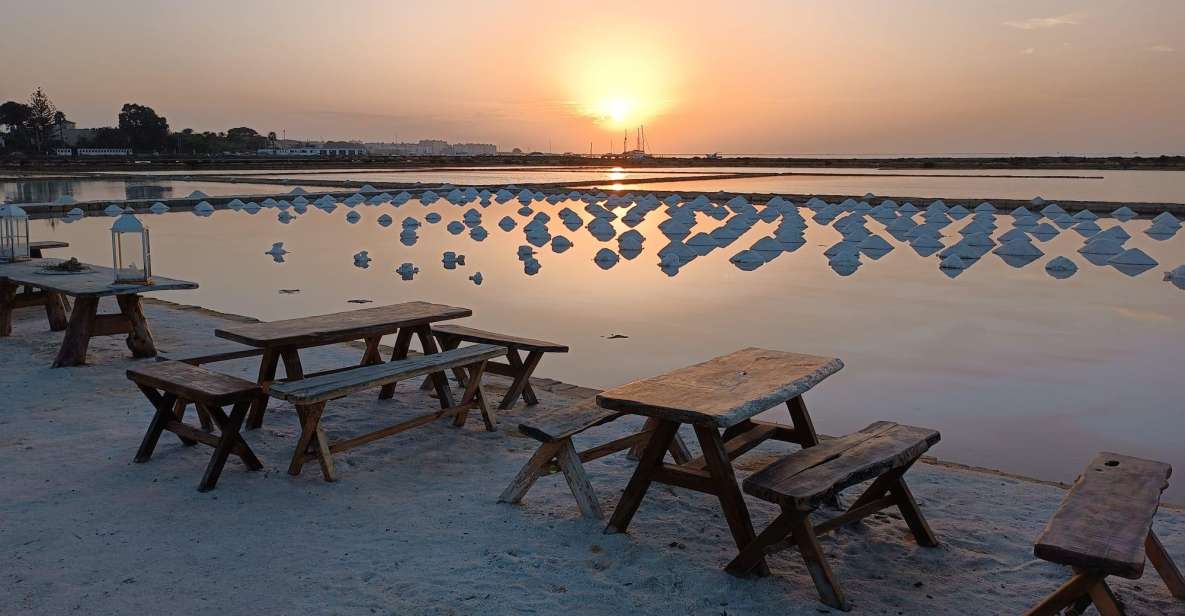 Aperitif in a old tub of salt in Marsala - Stagnone of Marsala: Where sky and sea merge