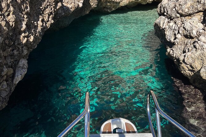 Boat tour to Egadi Favignana and Levanzo islands from Trapani - Cala Rossa: the famous cove with dramatic cliffs