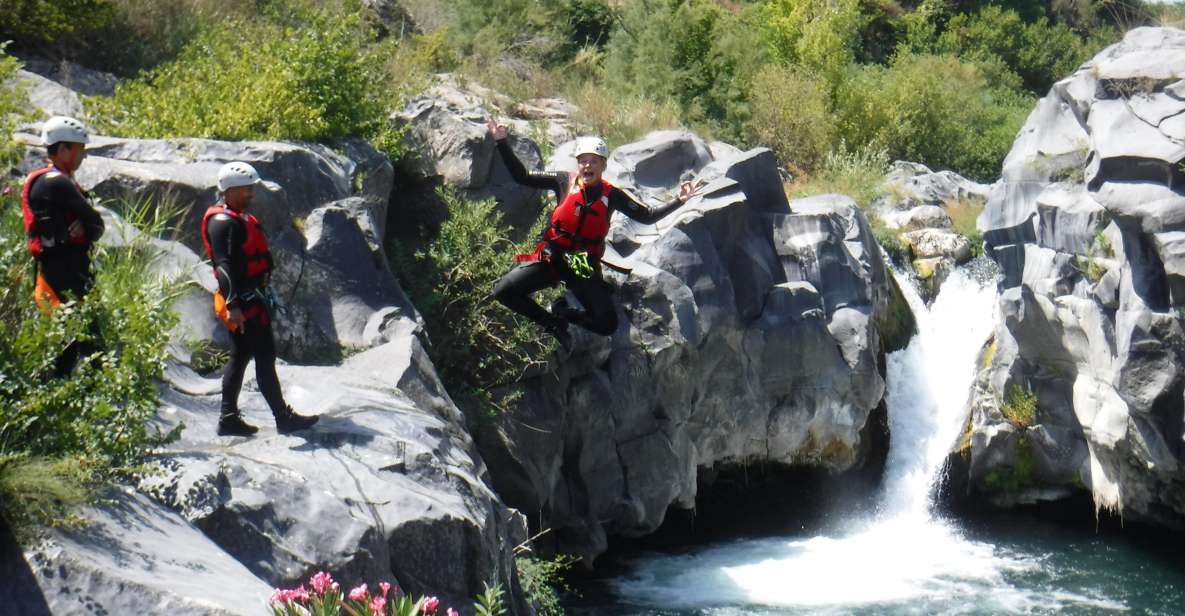 Canyoning and bodyrafting in the Alcantara River - Group vibe and guide personalities like Miguel, Mario, and Michele