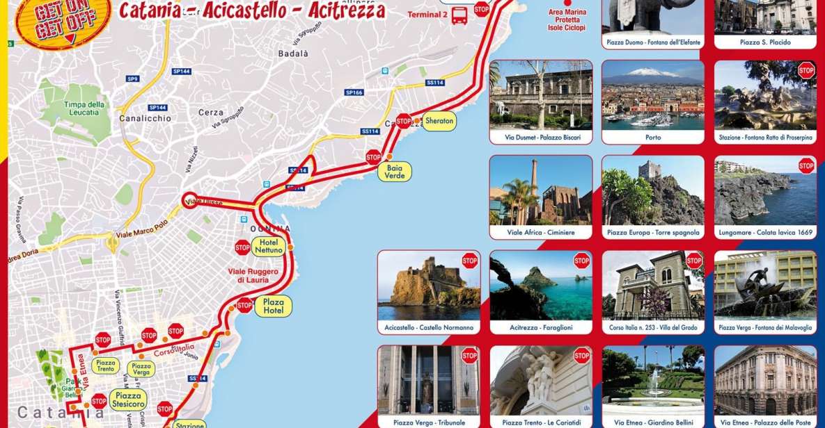 Catania: Hop-On Hop-Off Bus Tour to Acicastello & Acitrezza - Audio Guide and Earphones: What the 9 Languages Mean in Real Life