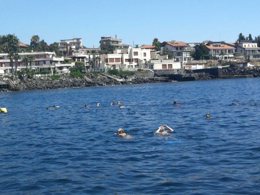 Catania, Isole Ciclopi: Snorkeling Trip - The volcanic snorkeling part: basalt columns and lava textures you can see