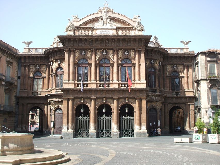 Catania: Private Tour with Arancino Tasting - Bellini Theater: Opera energy without needing a ticket