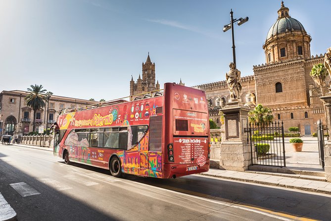 City Sightseeing Palermo Hop-On Hop-Off Bus Tour - Route B stops: English Garden, Capo Market, and Castello della Zisa
