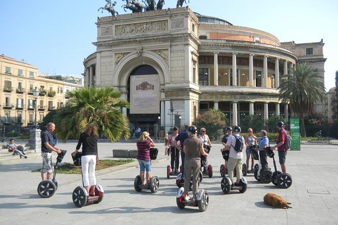 CSTRents - Palermo Segway PT Authorized Tour - Piazza Verdi and the opera-house sightline: starting with big Palermo energy