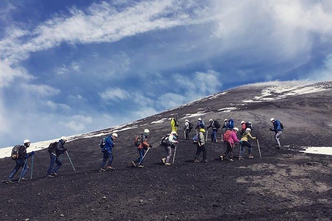 Etna Alcantara tour: the majestic lava landscape - Riding up to 6,200 feet and beginning the Etna hike