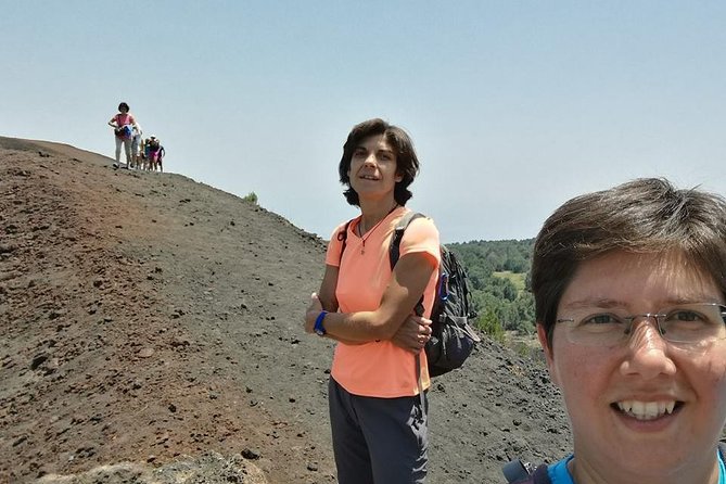Etna excursion - The lava cave stop: safety gear, helmets and torches, and a memorable change of pace