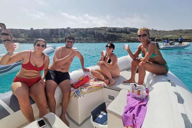 Favignana and Levanzo: Island tour by rib boat from Trapani - Fishermen’s boats and Grotta degli Innamorati
