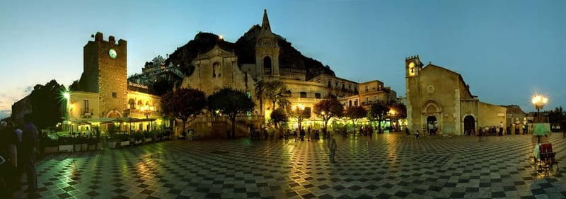 From Catania: Taormina, Savoca, & Castelmola Tour w/ Lunch - Castelmola: the in-between town with Etna on one side