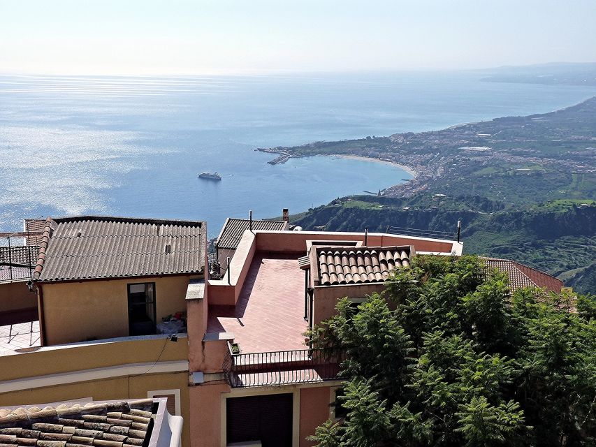 From Catania: White Lotus tour Taormina, Castelmola & Naxos - Castelmola: the almond-wine village with the climb-and-view payoff