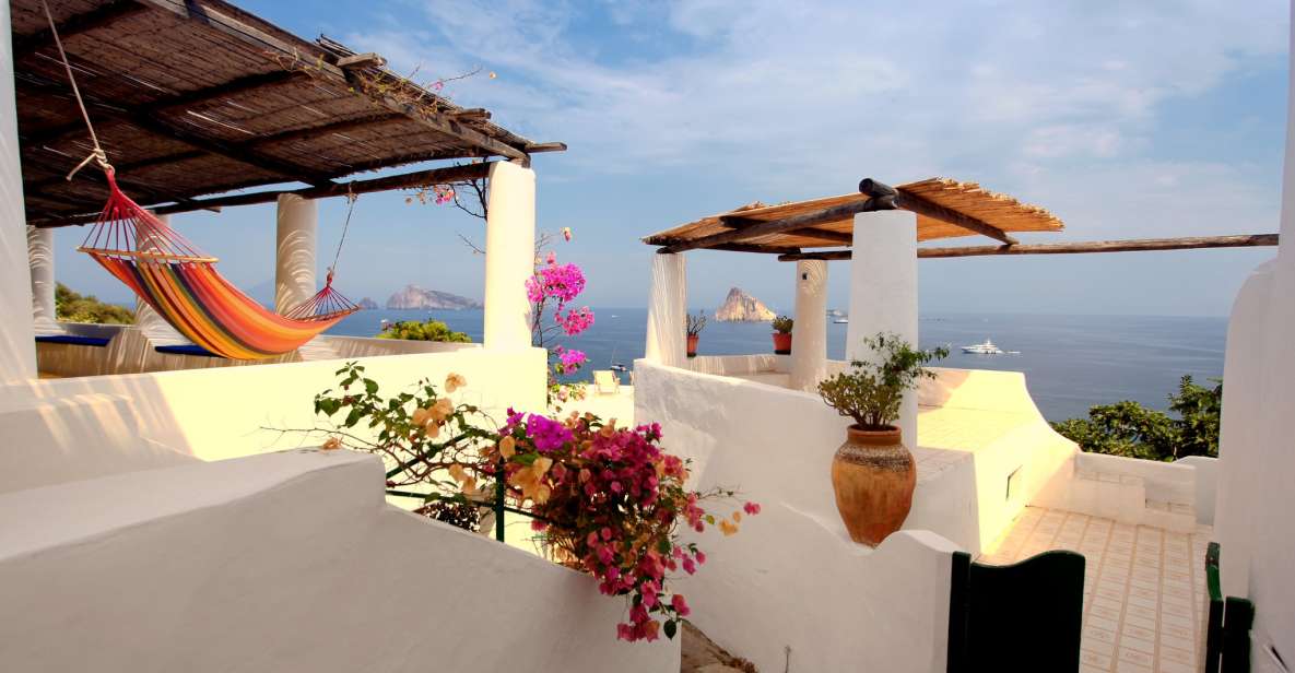 From Cefalù: Salina, Panarea, Stromboli Tour with Boat Ride - Panarea at 2:45 p.m.: White houses, narrow lanes, and celebrity energy