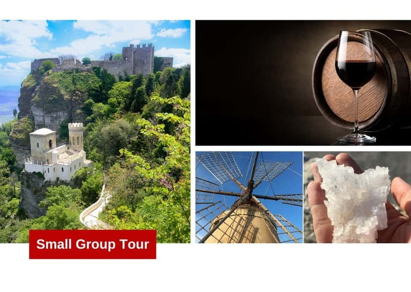From Palermo: Erice & Marsala Salt, Olive Oil, and Wine Tour - From Palermo pickup to a van with AC: getting started without fuss