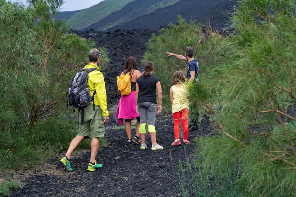 From Taormina: Etna Tour with Hiking, Cave Visit, & Tastings - From Taormina up to Rifugio Sapienza: the crater hike that sets the tone