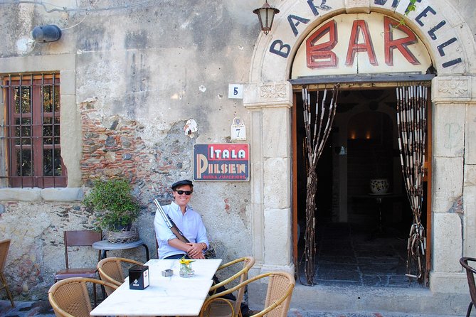 From Taormina: Private/Guided Godfather with appetizer and Pasta - Bar Vitelli: Lupara Photos, Coppola Details, and Cannoli Stop