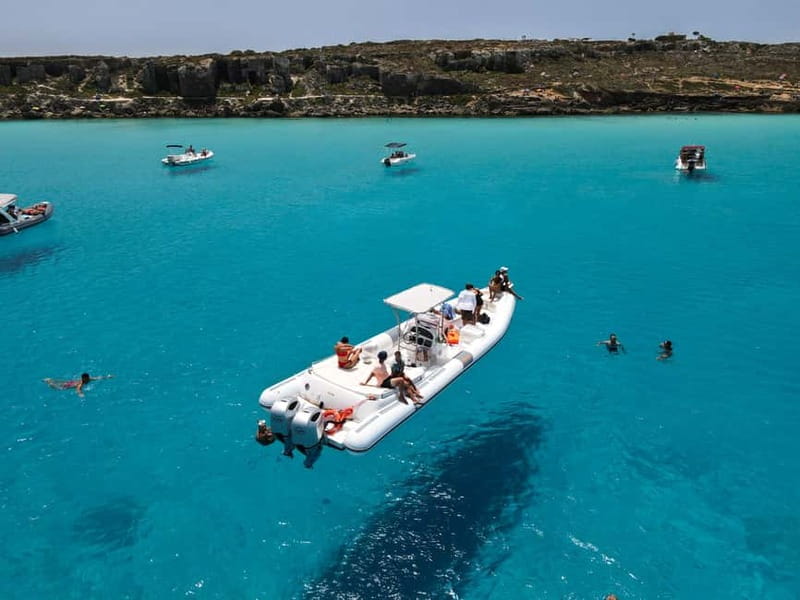 From Trapani: Egadi Islands Favignana & Levanzo Cruise - Favignana first: Cala Rossa, Blue Marino, and Cala Azzurra