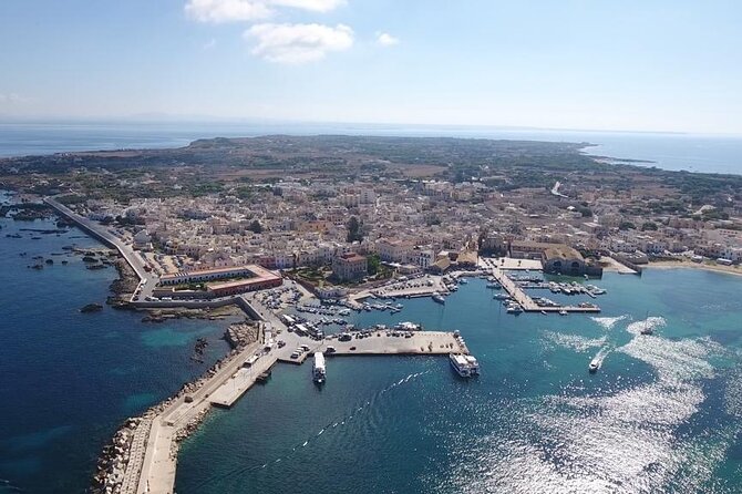 From Trapani: Egadi Islands tour with lunch on board - Levanzo: relaxed village time plus the Faraglioni views