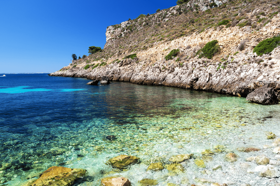 From Trapani: Favignana and Levanzo Egadi Island Day Cruise - Cala Rossa, Scalo Cavallo, and Grotta degli Innamorati on the same day