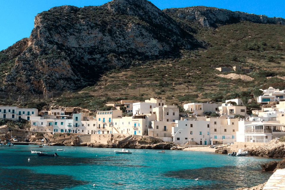 From Trapani: Favignana and Levanzo Egadi Island Day Cruise - Levanzo in the afternoon: sea stacks, caves, and Cala Cold waters