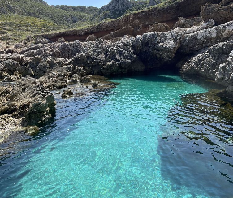 From Trapani: Favignana and Levanzo Full Day Cruise - Onboard comfort: refreshments, GoPro photos, and a small-group feel