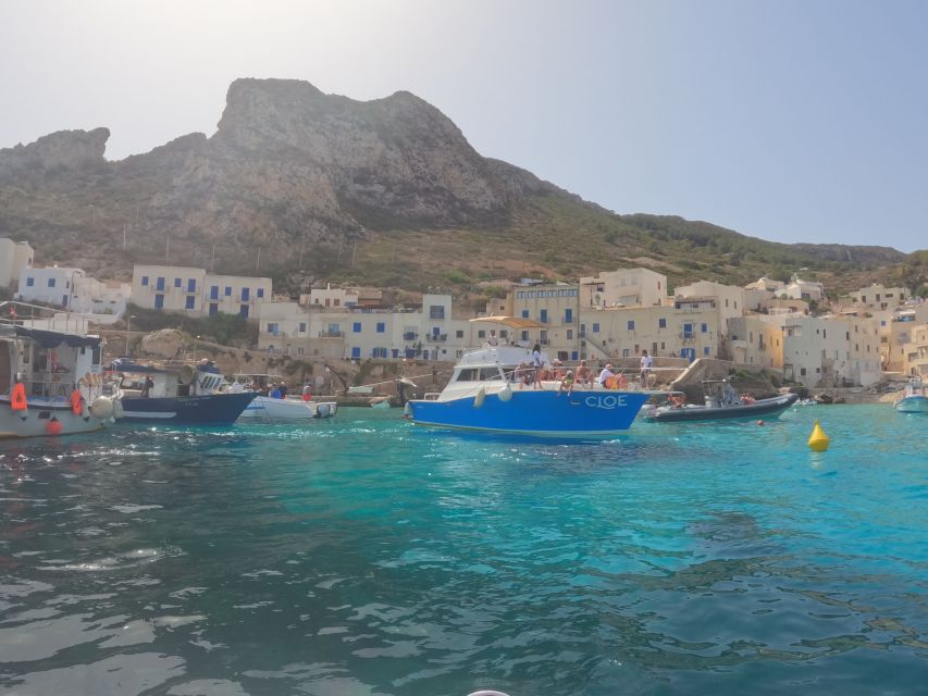 From Trapani: Favignana and Levanzo Yacht Tour with Stops - Onboard lunch: rice salad served with the coast in view