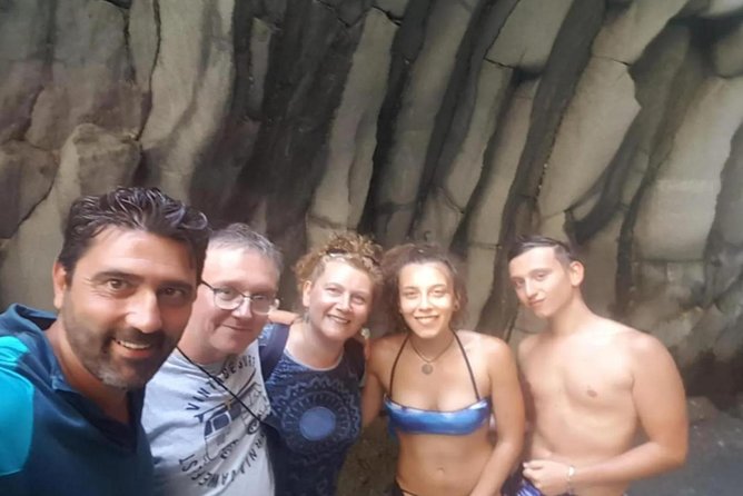 Full day tour of Etna and Alcantara - Alcantara Gorges after lunch: cold water, lava rock, and smart footwear