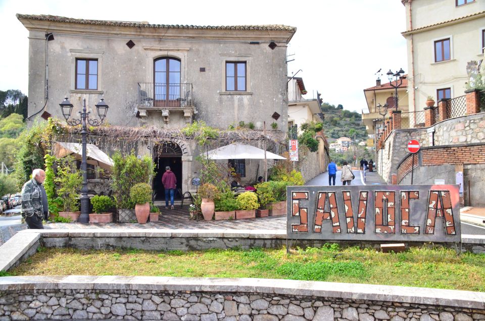 GODFATHER TOUR film's locations departure from Taormina area - Savoca: narrow streets, churches, and the movie’s wedding scenery
