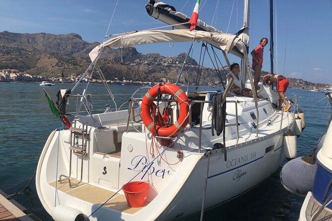 Half Day Sailing Tour Taormina Bay - What happens on board: safety, sails, and Sicilian hosting