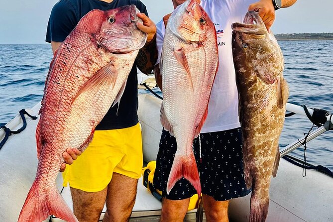 Half-seabed or rod fishing tour with bolentino - Plemmirio nature reserve: Gulf of Pillirina and animal-shaped rocks