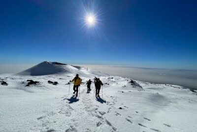 Hike near the summit craters up to the maximum safe altitude currently foreseen - Meeting at 8:30 in Nicolosi: the part people underestimate