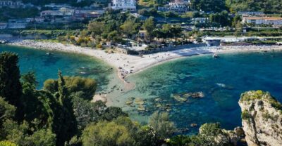 Isola Bella-Blue Grotto: Boat Tour, Snorkeling & Aperitif - Getting Oriented: The Start Along Giardini Naxos Coast