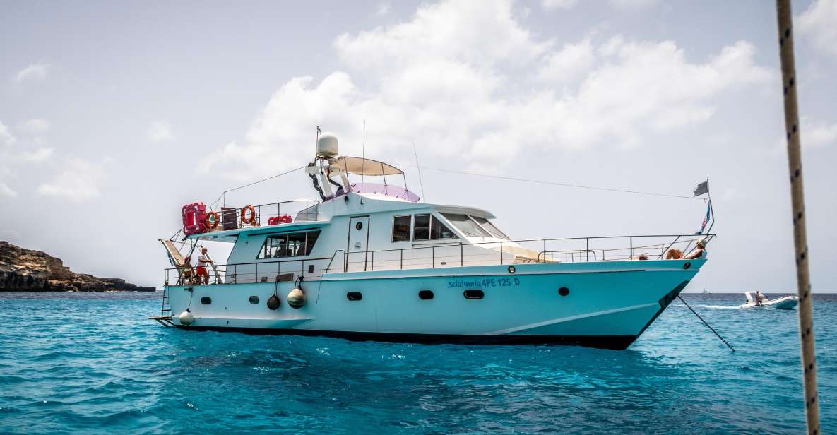 Lampedusa: Yacht excursion, swimming stops and typical lunch - Mare Morto, Cala Creta, and the Grotta del Bue Marino on the way back