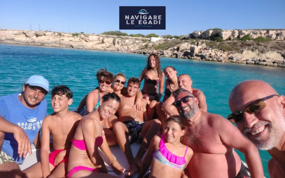 Marsala: Favignana dinghy tour with wine tasting - The on-board aperitif: Sicilian flavors plus Gandolfo wine