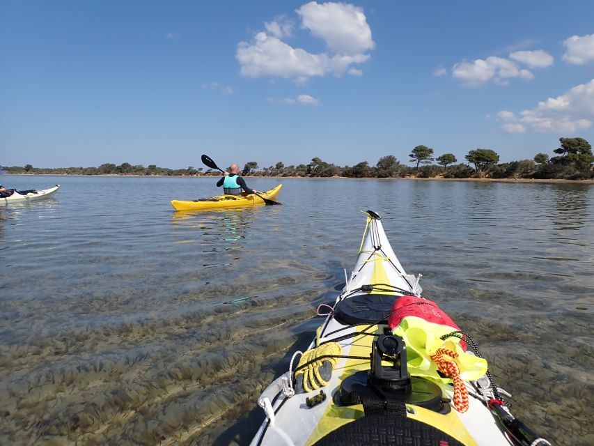 Marsala: Kayak Tour in Stagnone di Marsala Nature Reserve - Gear, safety, and what you’ll feel on your feet