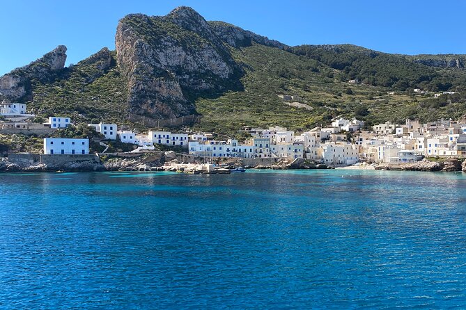 Mini Cruise to Favignana and Levanzo with lunch on board - Cala Azzurra swim stop: best used fast