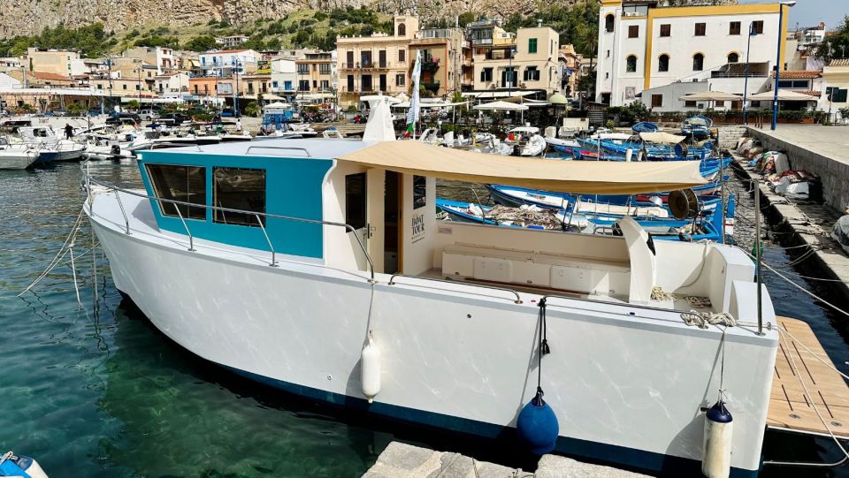 Mondello: 4-Hour Coastal Boat Tour with Aperitif & Swimming - Grotta dell’Olio and the lighthouse pass-by