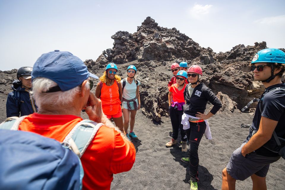 Mount Etna: Guided Volcano Summit Hiking Tour with Cable Car - The craters and volcanic sand descent to Valle del Bove
