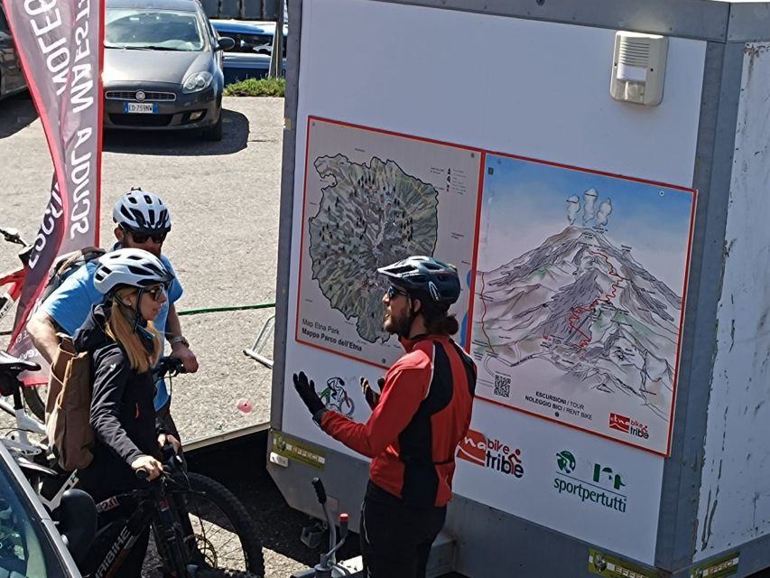 Mount Etna: Summit Cycling Tour - Stop on the way up: Barbagallo Crater and the guide-led context