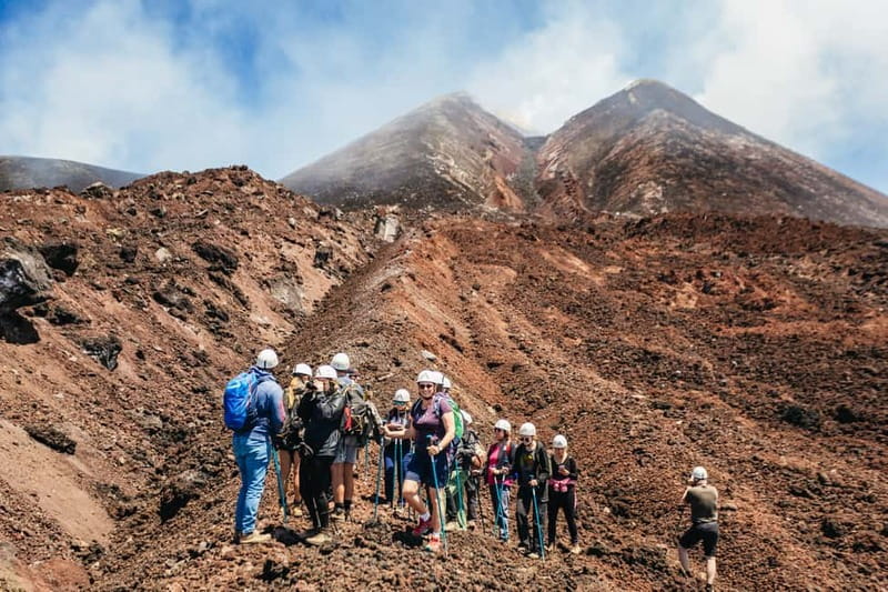 Mount Etna: Summit Trek with Cable Car and snack included - The descent through recent eruption craters and the long way back