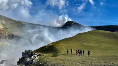 Mount Etna: Summit Trekking Tour - Meeting at Sole-neve Souvenirs and getting kitted up