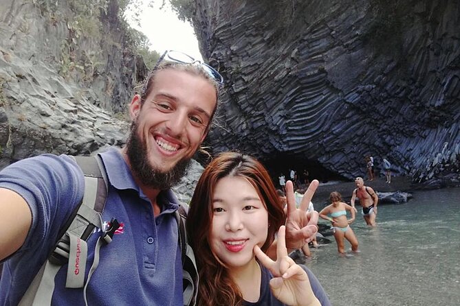 Mt. Etna and Alcantara river full day tour from Taormina - Lava caves with helmets and lamps: short, safe, and very cool