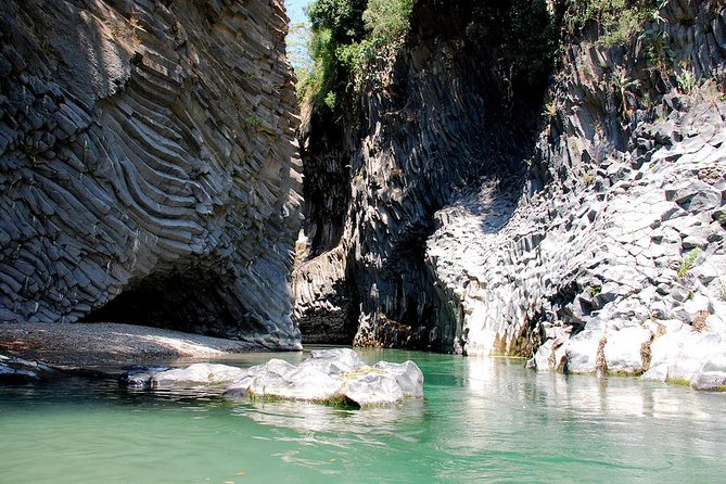 Old Sicily discovery and Etna wine tasting tour from Taormina - Alcantara Gorges Park: dramatic ravines, short time, and weather reality