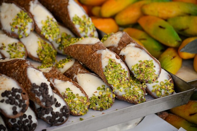 Palermo Evening Food & Wine Tour with Eating Europe - Pasticceria Costa: a small cannolo that closes the loop