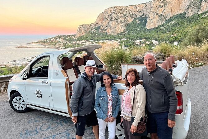 Palermo: Panoramic Mount Pellegrino in CruiserCar - Mondello’s coast break: Art Nouveau seaside vibes
