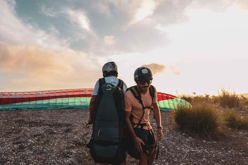 Palermo: paragliding flight with instructor foto and video - Pickup and transport: the part that saves your energy