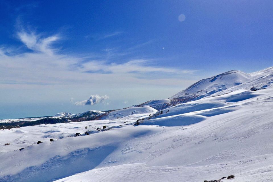 Piano Provenzana: Guided Mt. Etna Snowshoeing Trek - How the 5 km and 300 m Climb Feels in Snowshoes