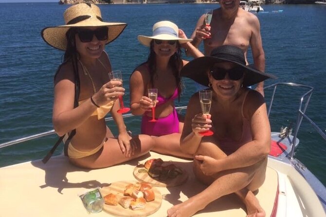 Private boat tour with prosecco and fresh fruit - Sea caves on the northern coast: where the tour gets adventurous