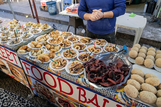 Savoring Palermo: In The Markets and Beyond - Vucciria Market: the Etna wine pairing and octopus at a taverna