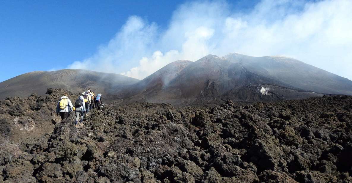 Taormina and Catania: Private guided Etna hike by cable car - The hiking portion: a guided round-track around the 2001 craters
