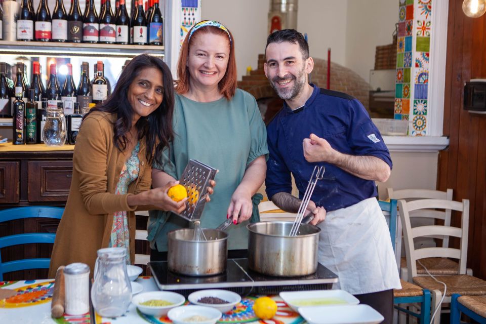 Taormina: Cannolo Making Class - Tasting, coffee break, and the meal you helped make