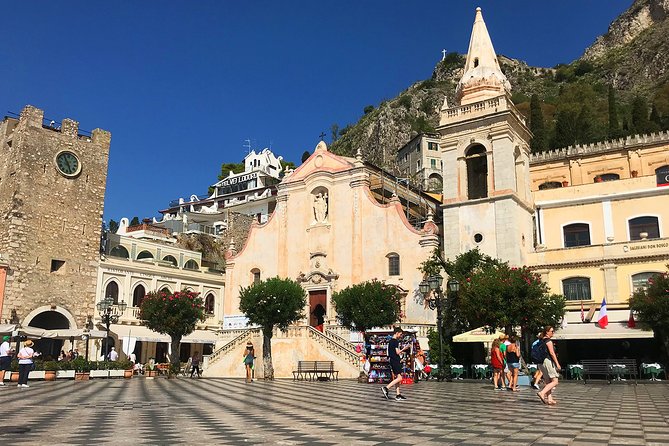 Taormina Private Walking Tour - Chiesa di San Giuseppe: stairs, clock-tower views, and a strong focal point
